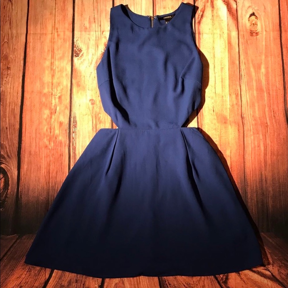 Blue cocktail dress